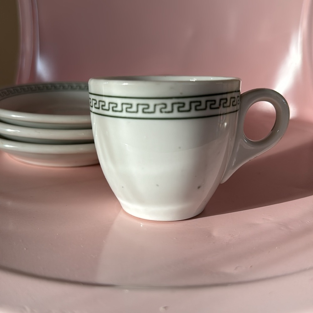 O.P.CO. SYRACUSE CHINA ESPRESSO SET - Picture 5 of 11
